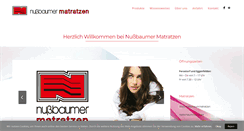 Desktop Screenshot of nussbaumer-matratzen.de